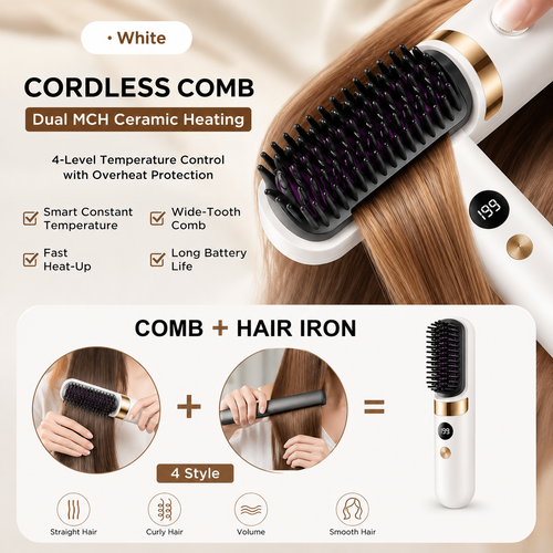 Wireless Heat Styling Comb